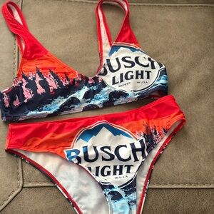 Women's Red and Blue Bikini